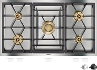 Gaggenau VG491215 — Газовая варочная панель Vario Domino 90 см природный газ 20 мбар